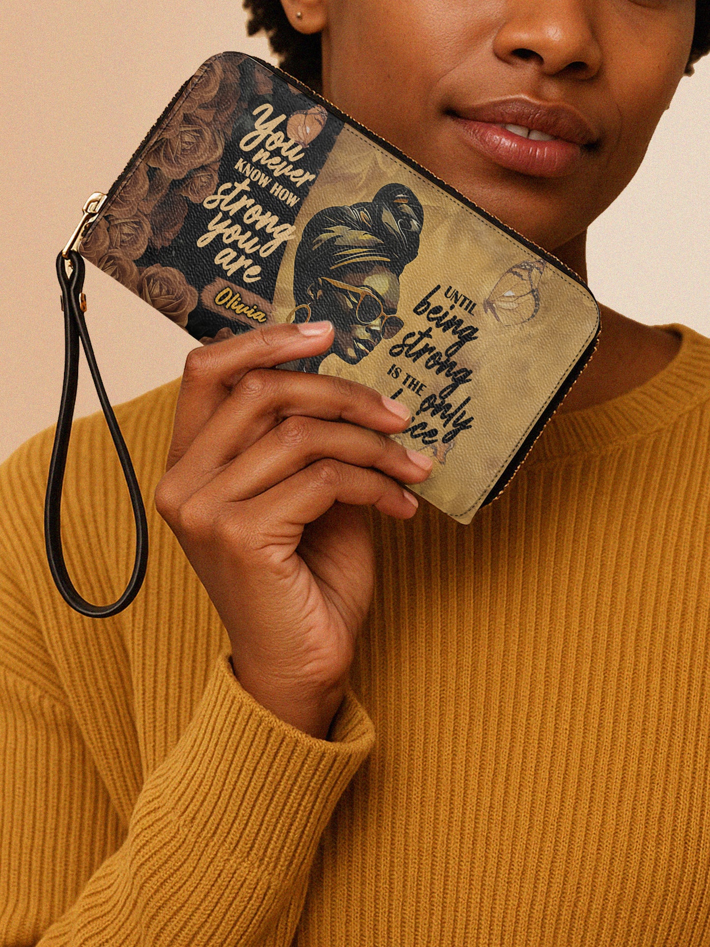 Melaniva Choice of Strength Leather Wallet