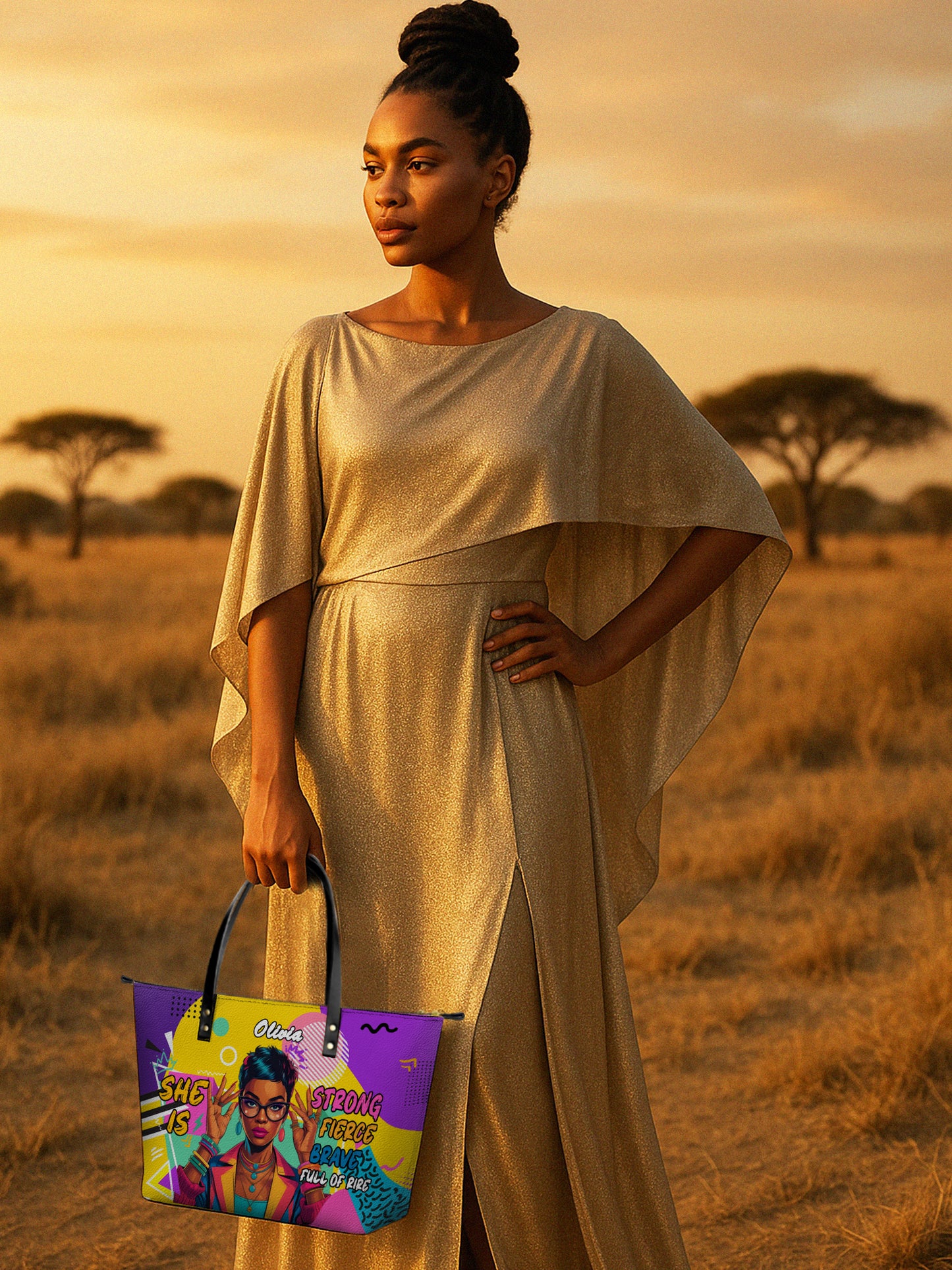 Melaniva Retro Pop Diva Leather Tote Bag Deal