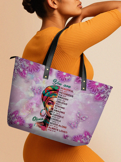 Melaniva Butterfly Blessing Leather Tote Bag Deal (FREE WALLET)