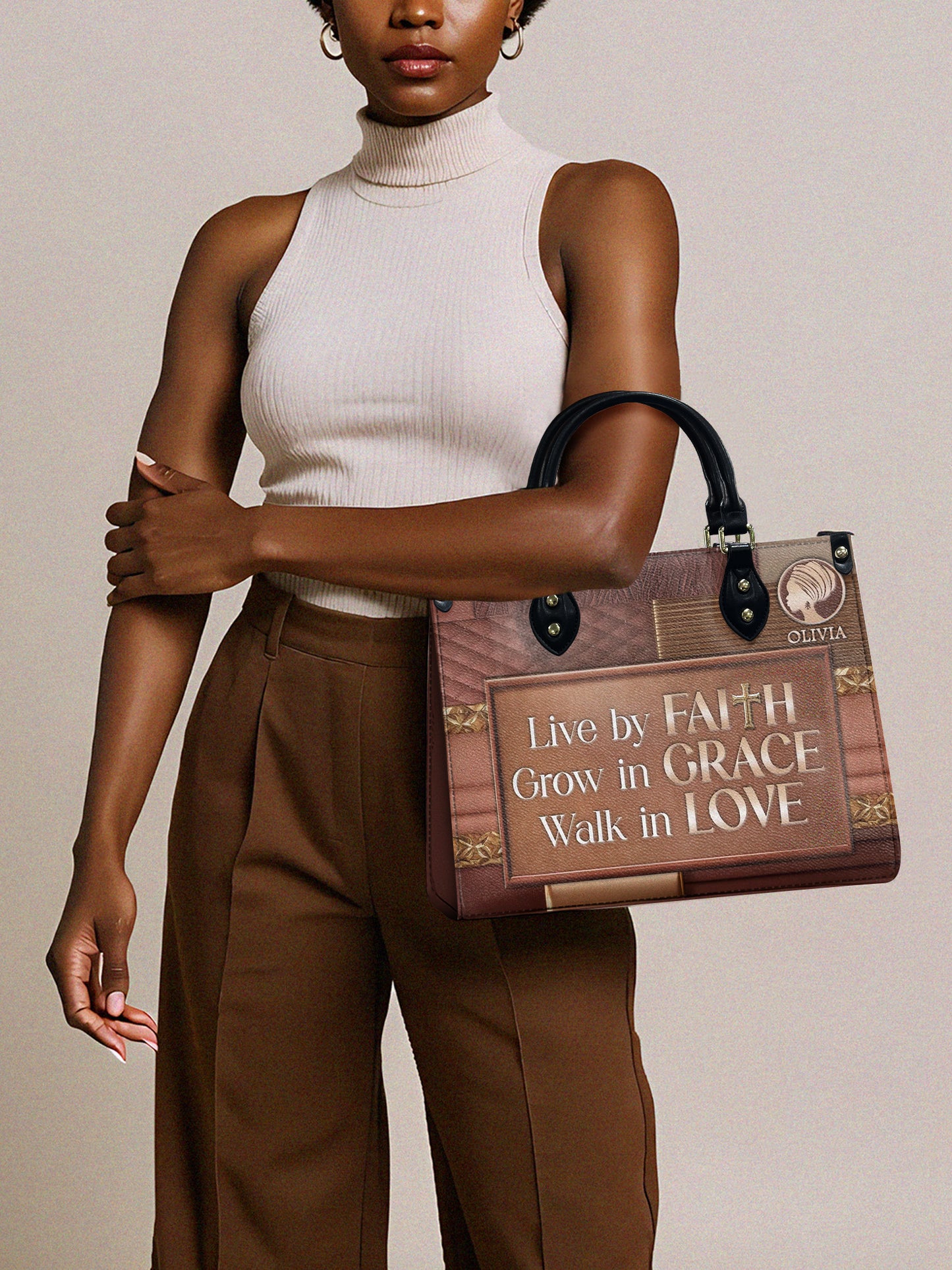 Melaniva Faith & Grace Leather Handbag Deal (FREE WALLET)