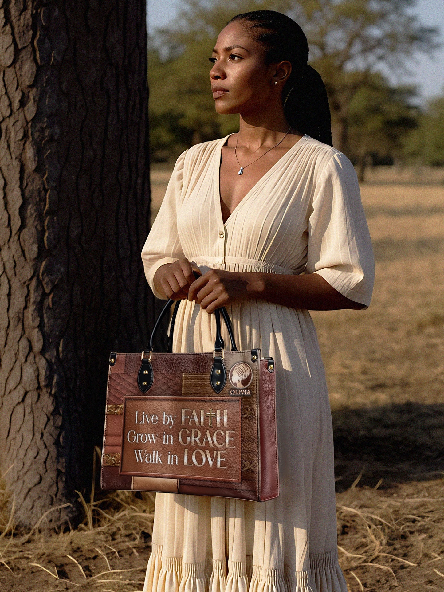 Melaniva Faith & Grace Leather Handbag Deal (FREE WALLET)