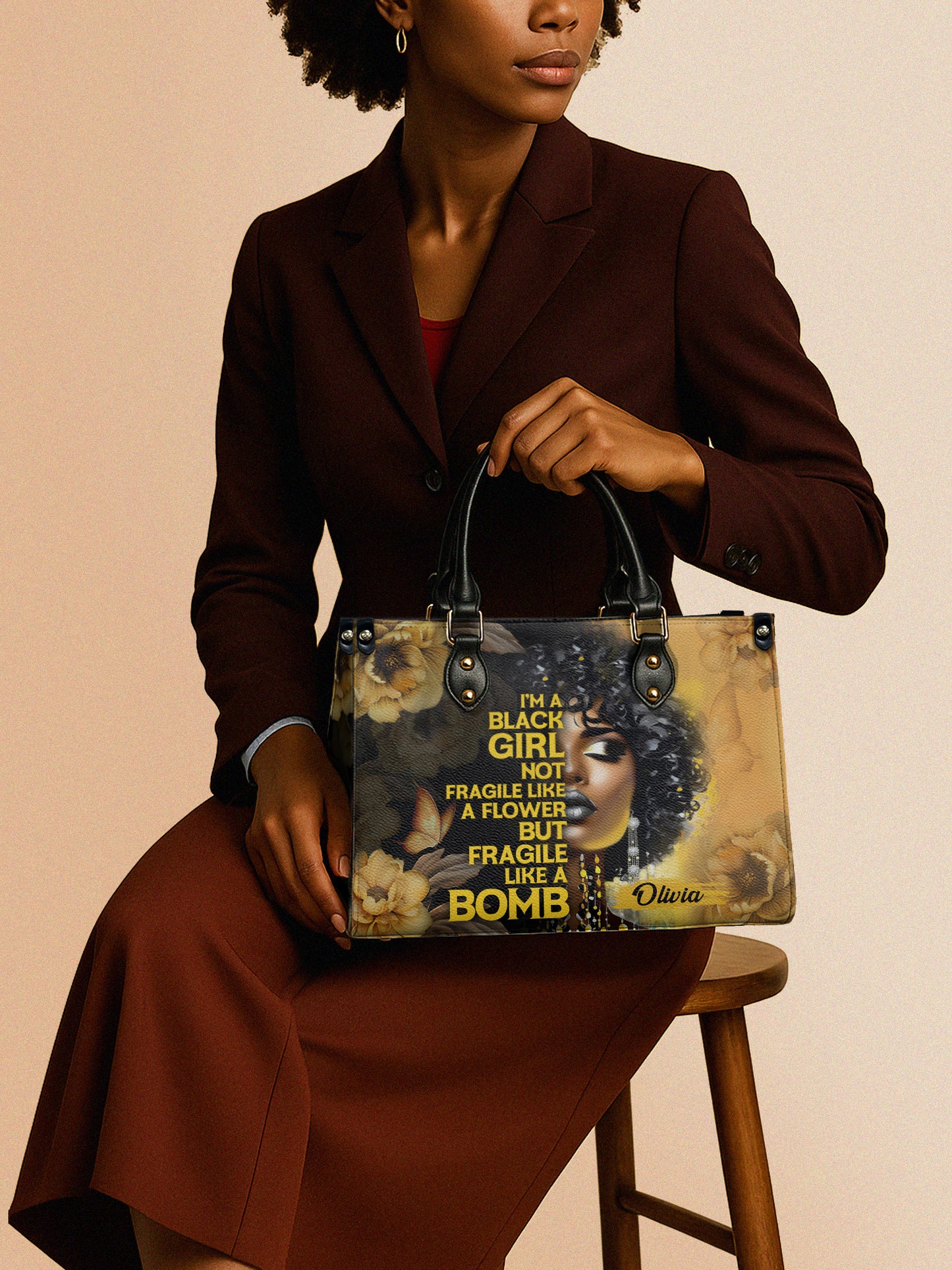 Melaniva Petal Explosion Leather Handbag Deal (FREE WALLET)