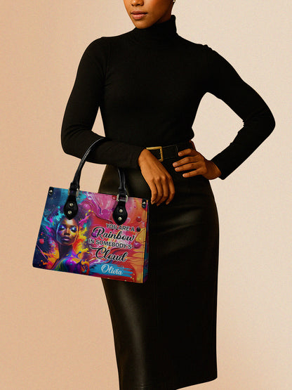 Melaniva Rainbow Clouds Leather Handbag Deal