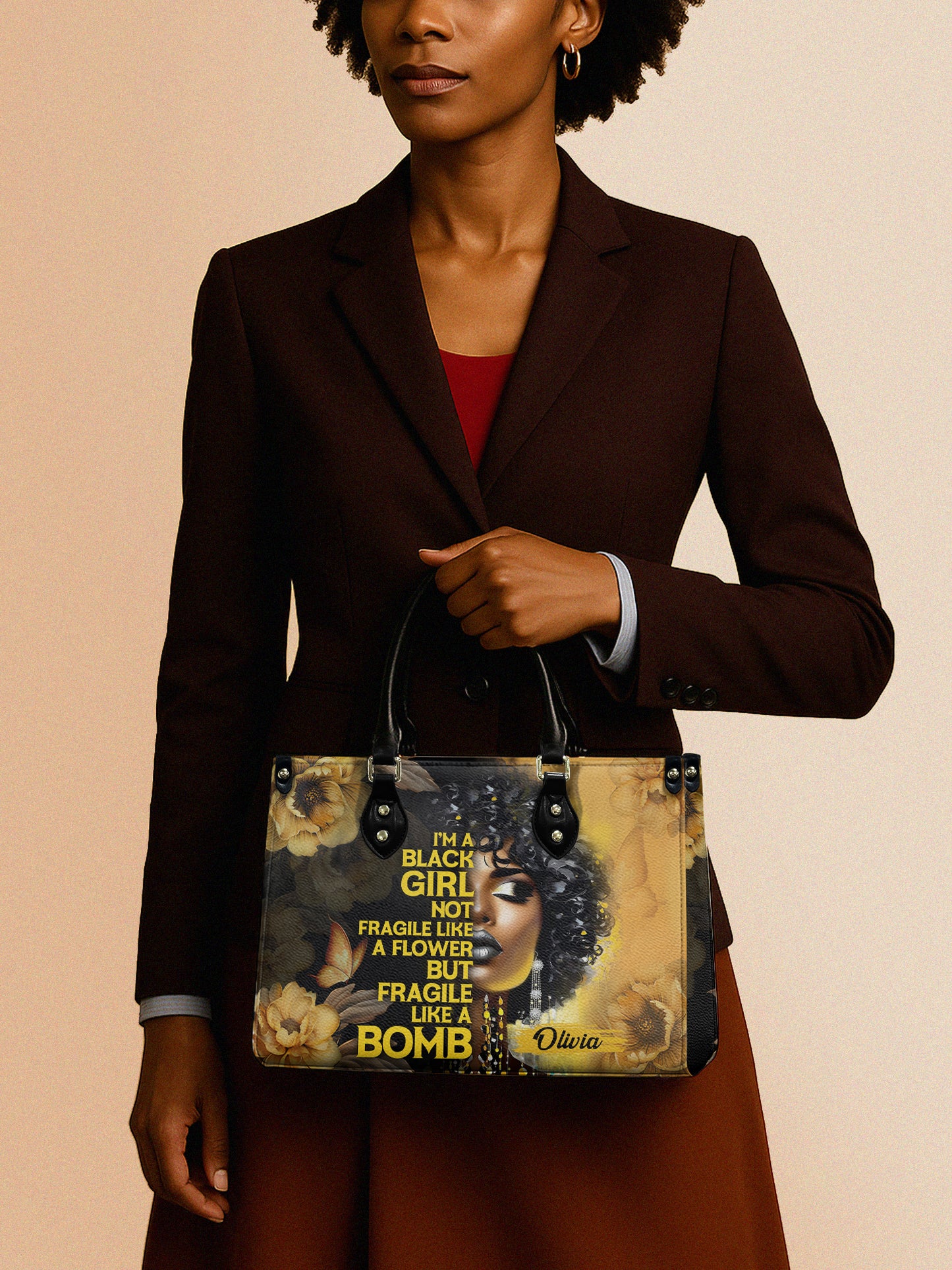 Melaniva Petal Explosion Leather Handbag Deal (FREE WALLET)
