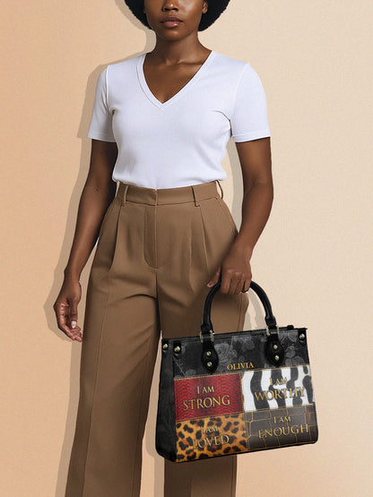 Melaniva Patchwork of Power Leather Handbag Deal (FREE WALLET)