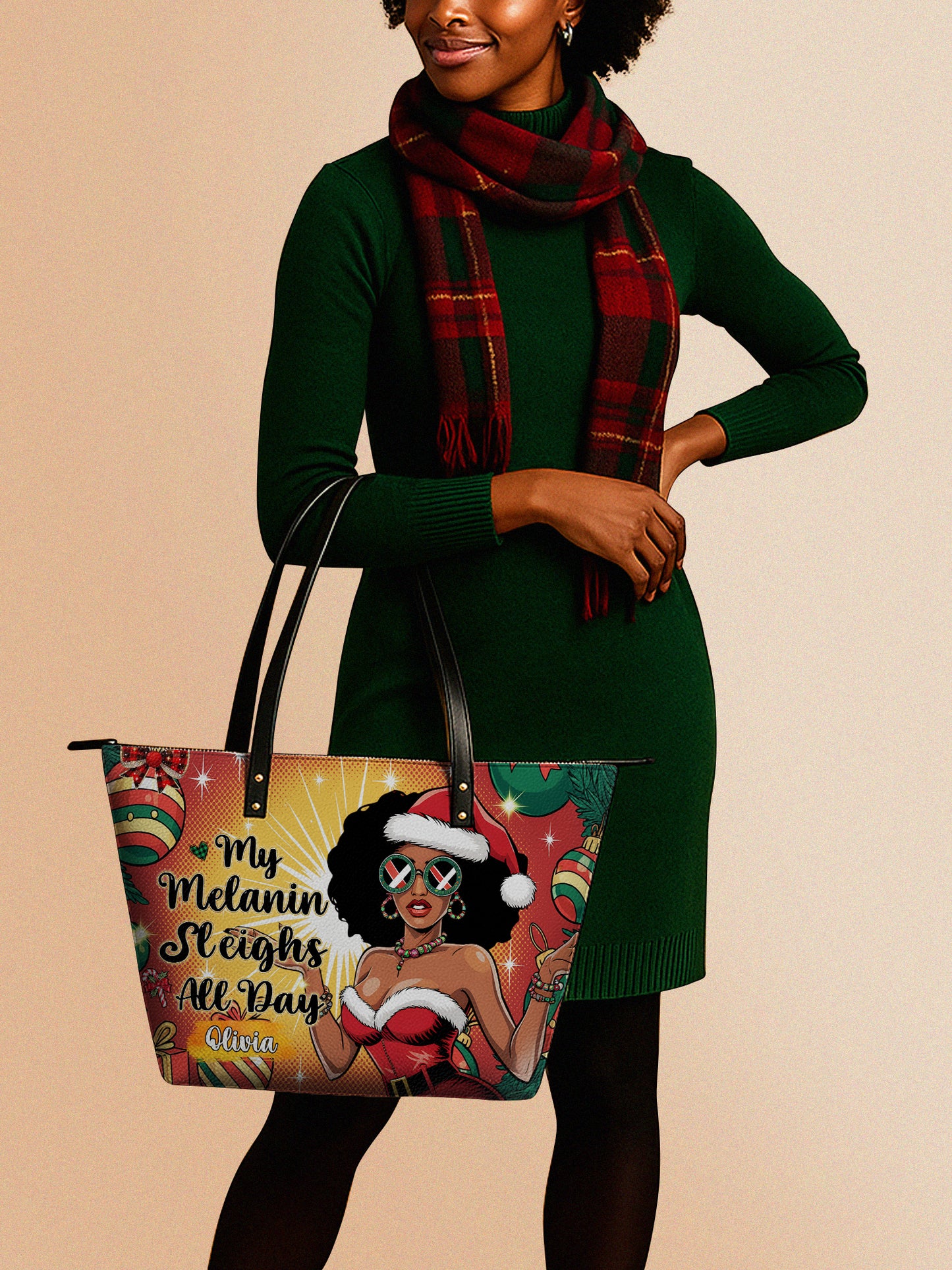 Melaniva Sleigh Queen Leather Totebag Deal