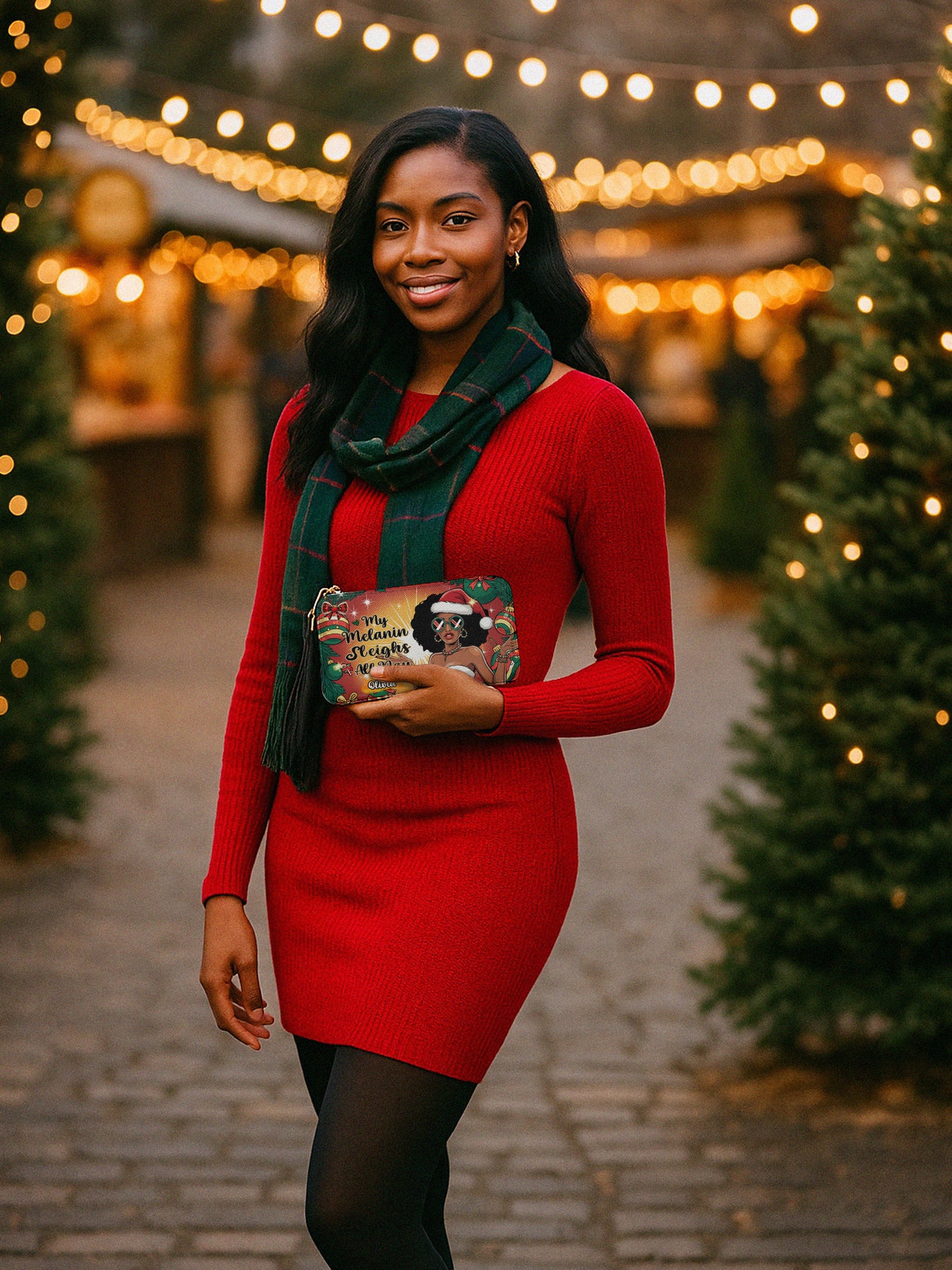 Melaniva Sleigh Queen Leather Wallet - Melaniva