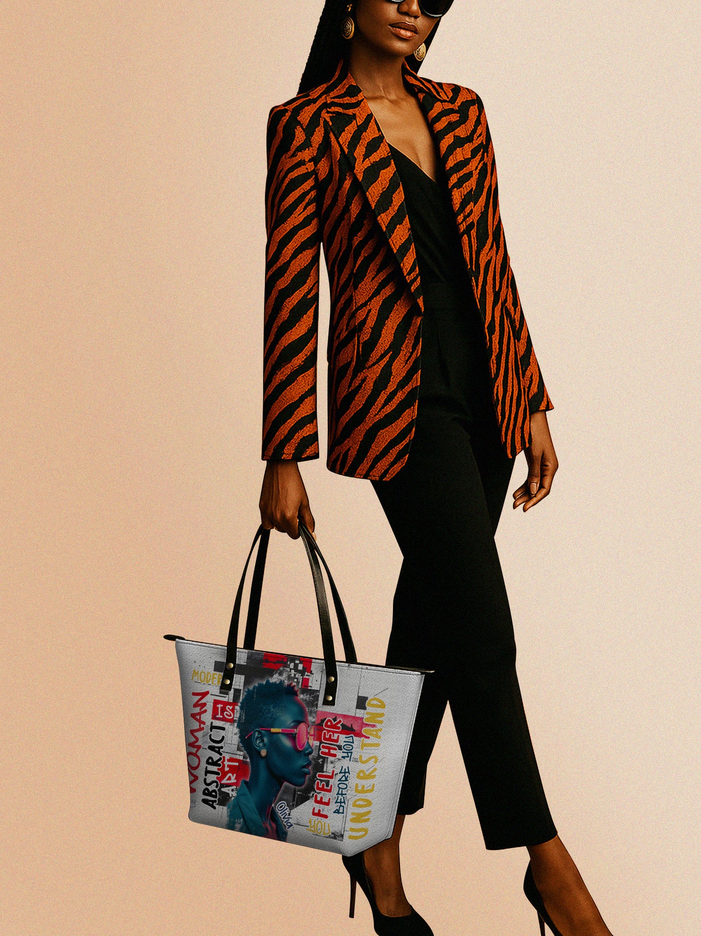 Melaniva Graffiti Art Purse Afrocentric Abstract Woman Totebag Deal