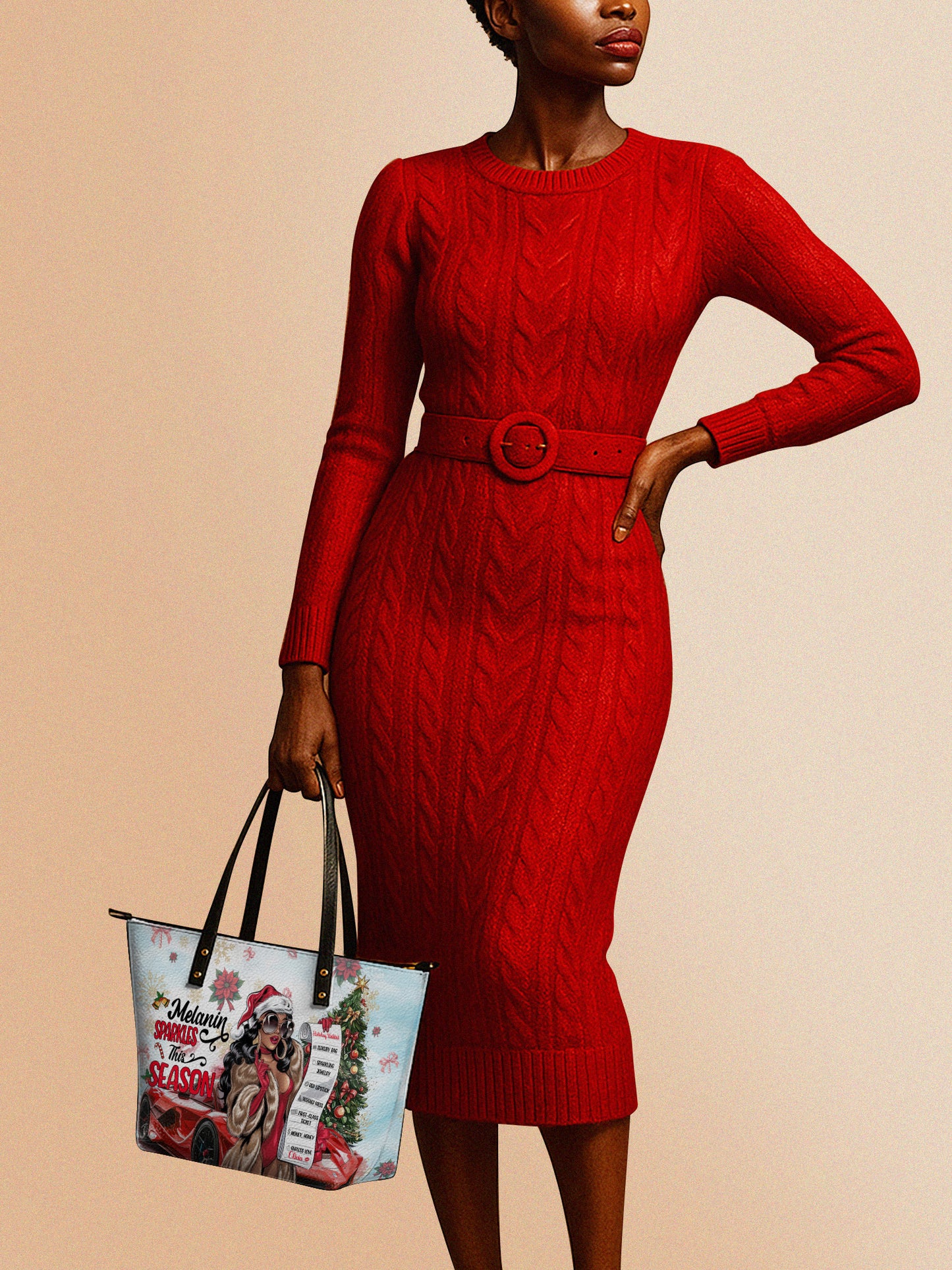 Melaniva Christmas Dreams Leather Totebag Deal