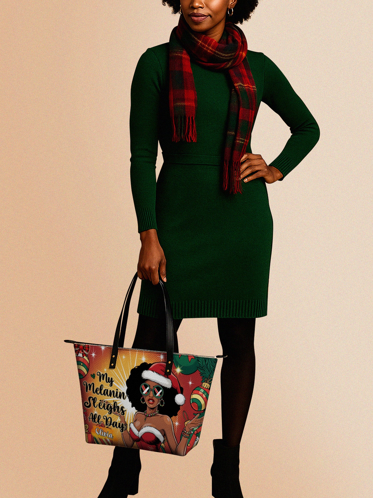 Melaniva Sleigh Queen Leather Totebag Deal