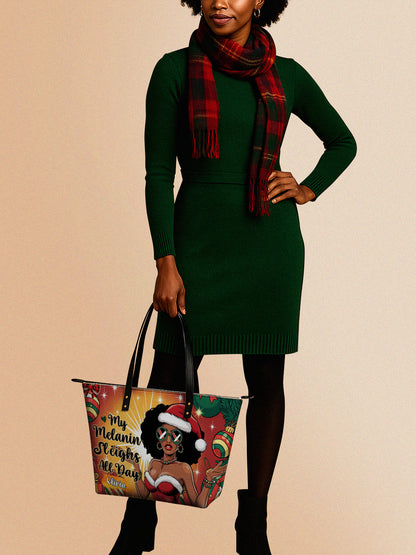 Melaniva Sleigh Queen Leather Totebag Deal