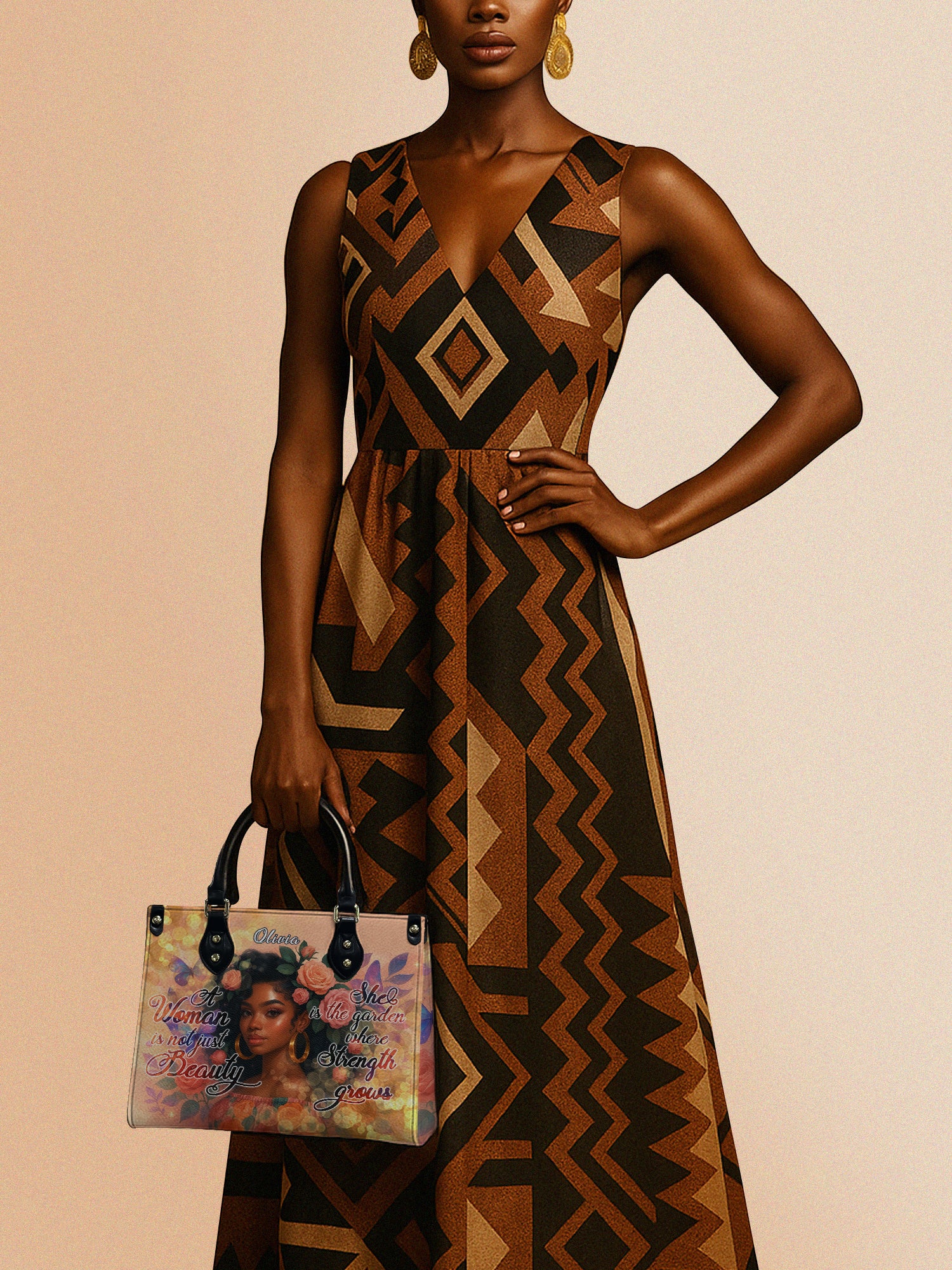 Melaniva Garden Beauty Woman Leather Handbag Deal - Melaniva