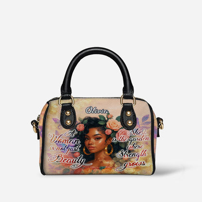 Melaniva Garden Beauty Woman Leather Mini Satchel