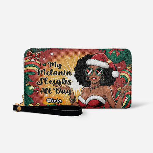Melaniva Sleigh Queen Leather Wallet - Melaniva