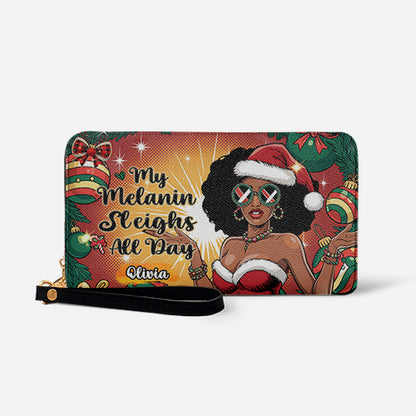 Melaniva Sleigh Queen Leather Wallet - Melaniva