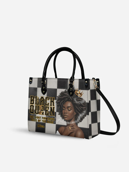 Melaniva “Black Queen Royal Elegance” Leather Handbag Deal