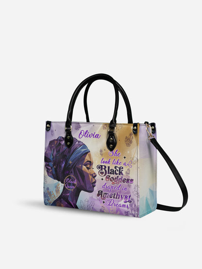 Melaniva "Amethyst Dreams" Leather Handbag Deal