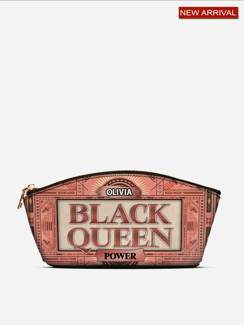 Melaniva The Power Within Leather Eclipse Makeup Bag