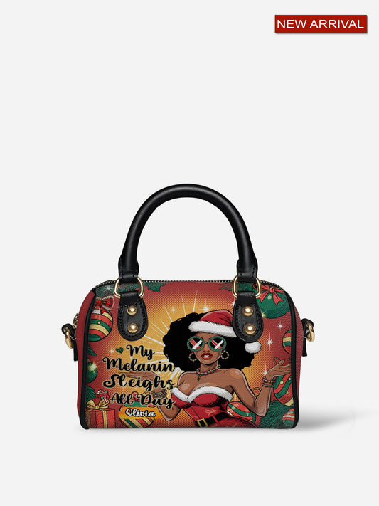 Melaniva Sleigh Queen Leather Mini Satchel