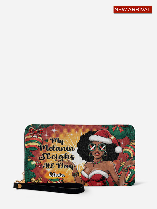 Melaniva Sleigh Queen Leather Wallet