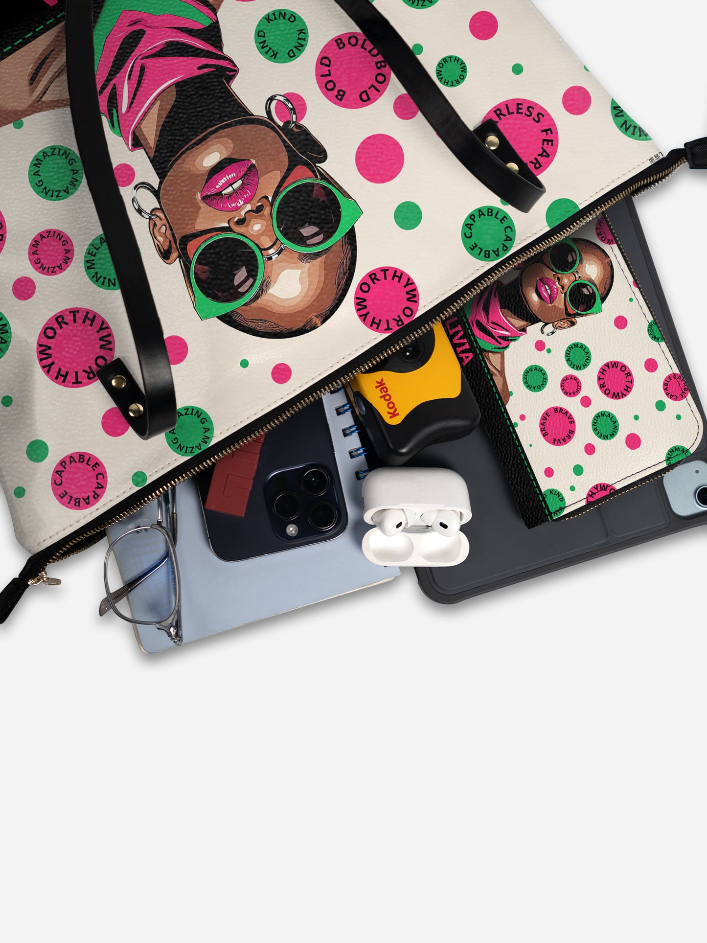 Melaniva “Bold & Worthy” Leather Totebag Deal