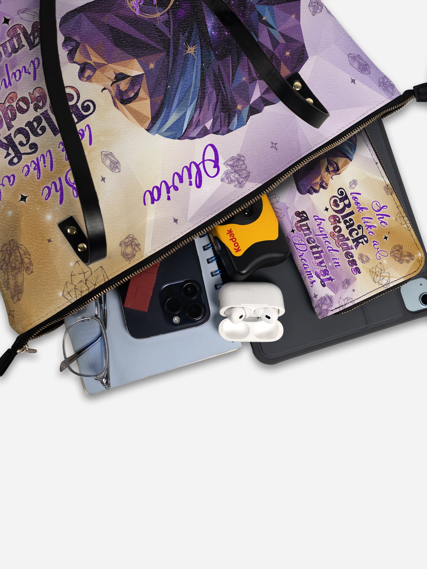 Melaniva "Amethyst Dreams" Leather Totebag Deal