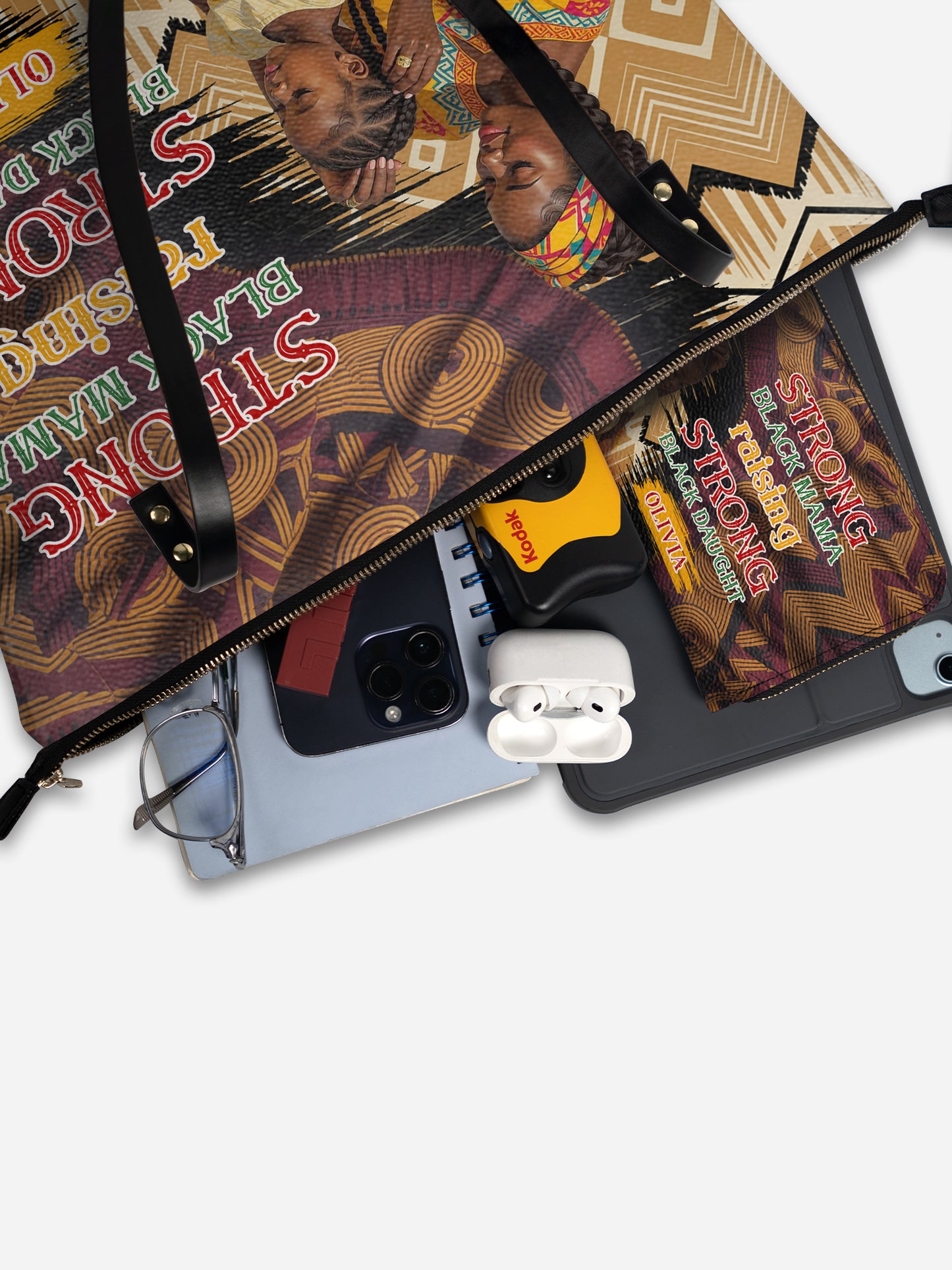 Melaniva "Black Queen & Princess" Leather Totebag Deal