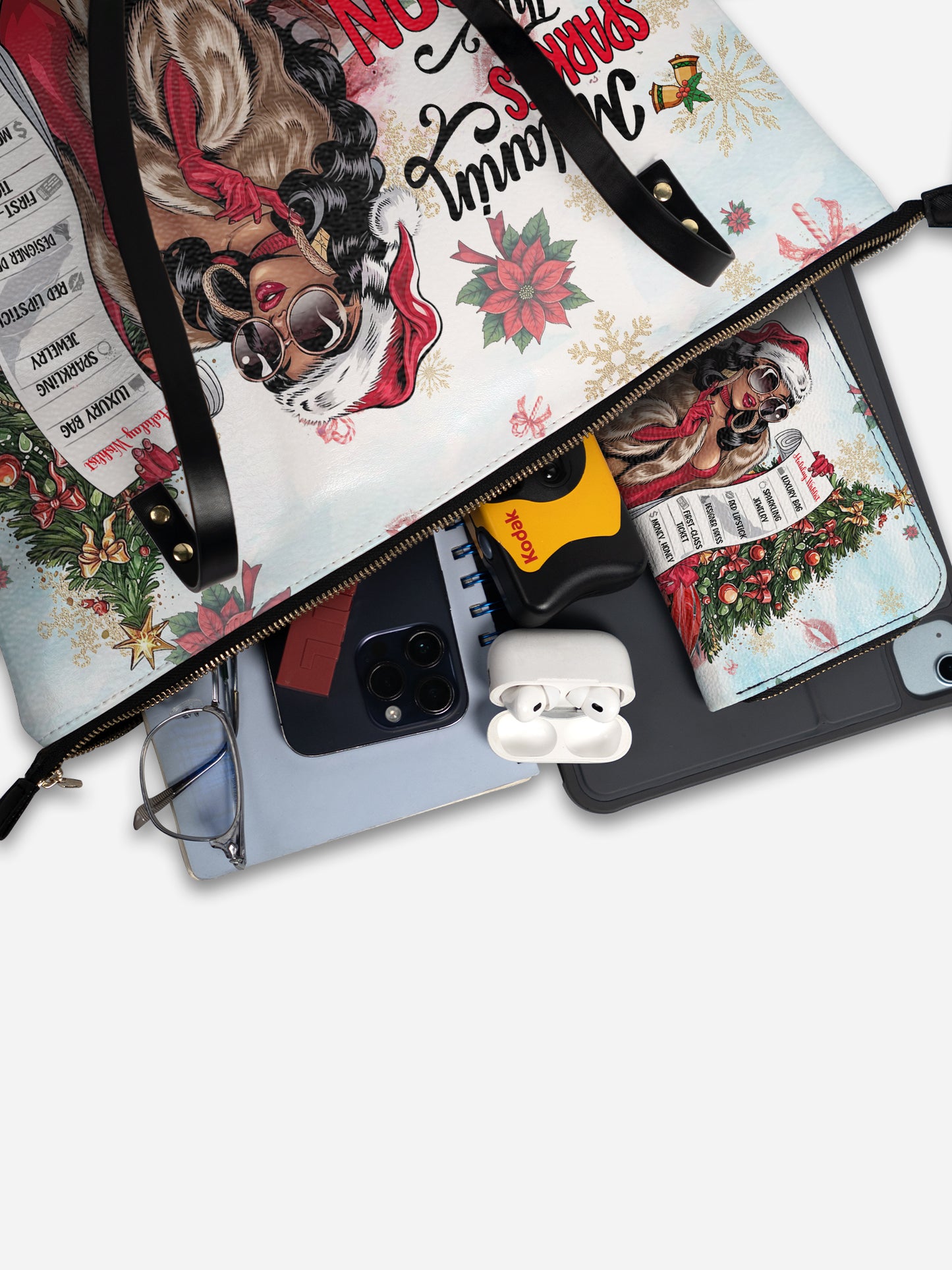 Melaniva Christmas Dreams Leather Totebag Deal