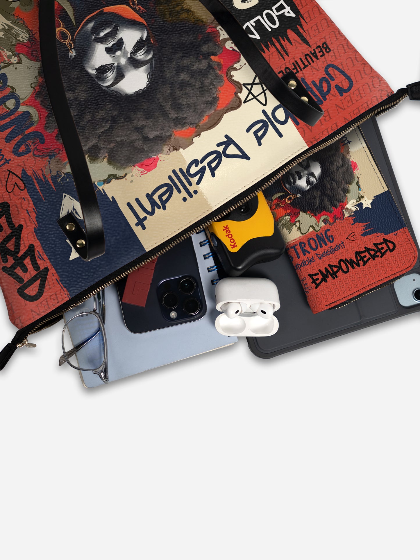 Melaniva "Bold Afro Power" Tote Bag The Perfect Trio