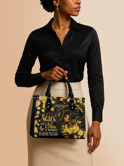 Melaniva Midnight Bloom Leather Handbag Deal (FREE WALLET)