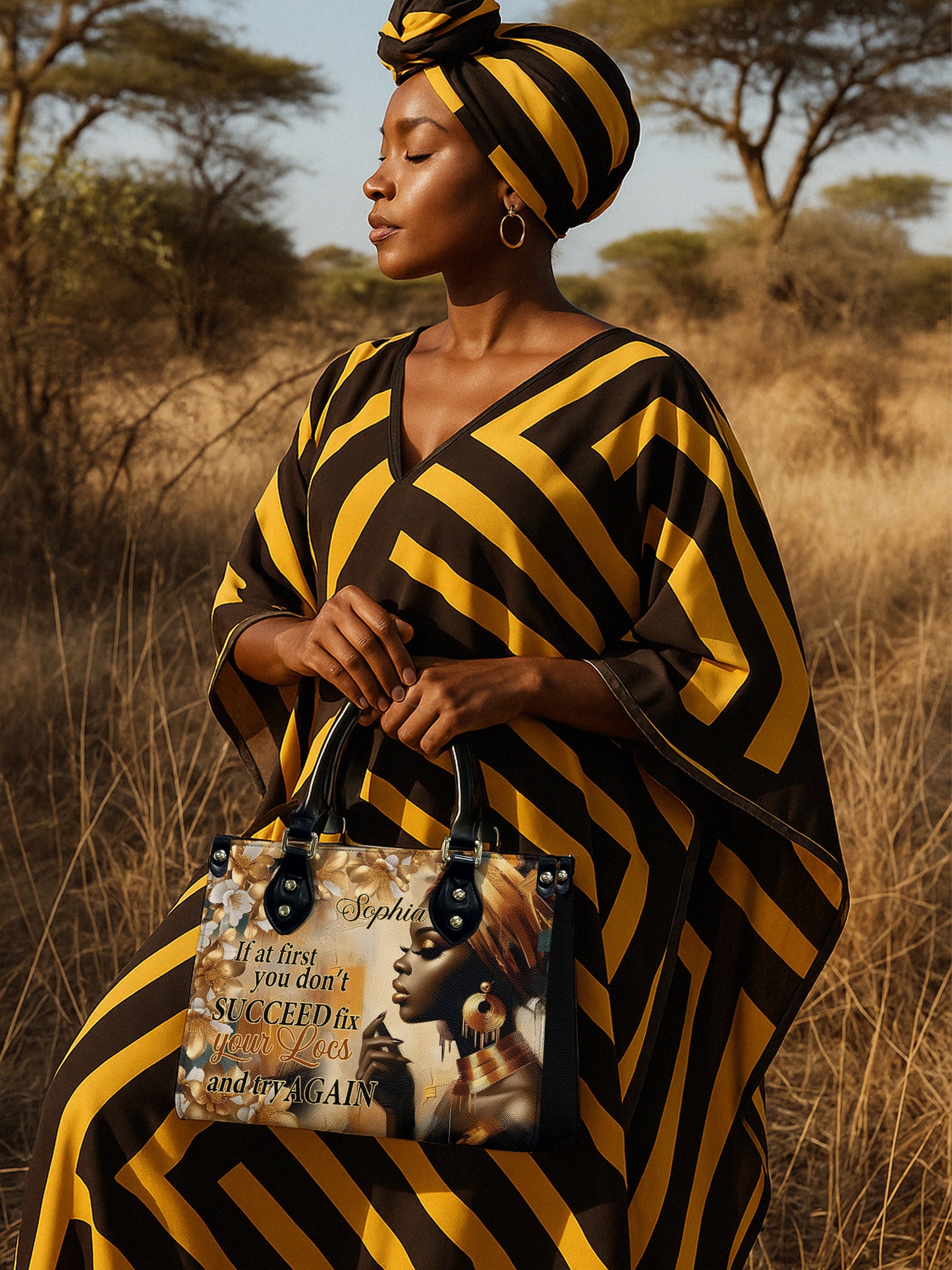Melaniva Bloom & Locs Leather Handbag Deal (FREE WALLET)