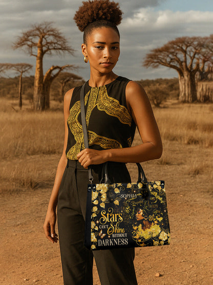 Melaniva Midnight Bloom Leather Handbag Deal (FREE WALLET)