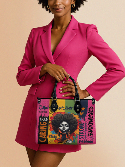 Melaniva Empowered Essence Pink Leather Handbag Deal (FREE WALLET)