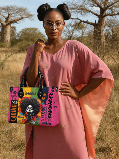 Melaniva Empowered Essence Pink Leather Handbag Deal (FREE WALLET)