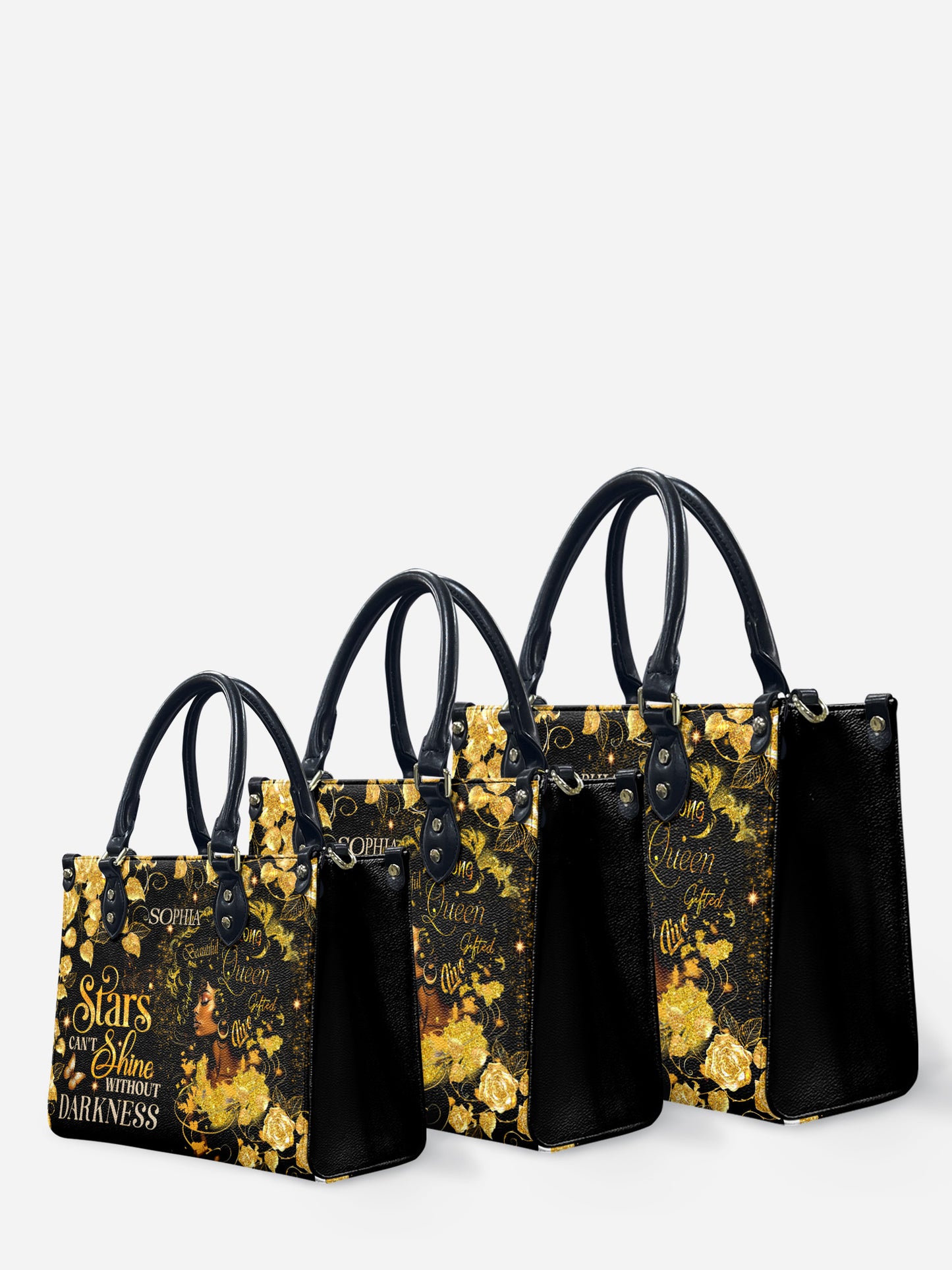 Melaniva Midnight Bloom Leather Handbag Deal (FREE WALLET)
