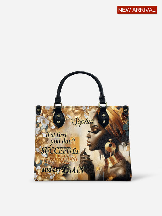 Melaniva Bloom & Locs Leather Handbag