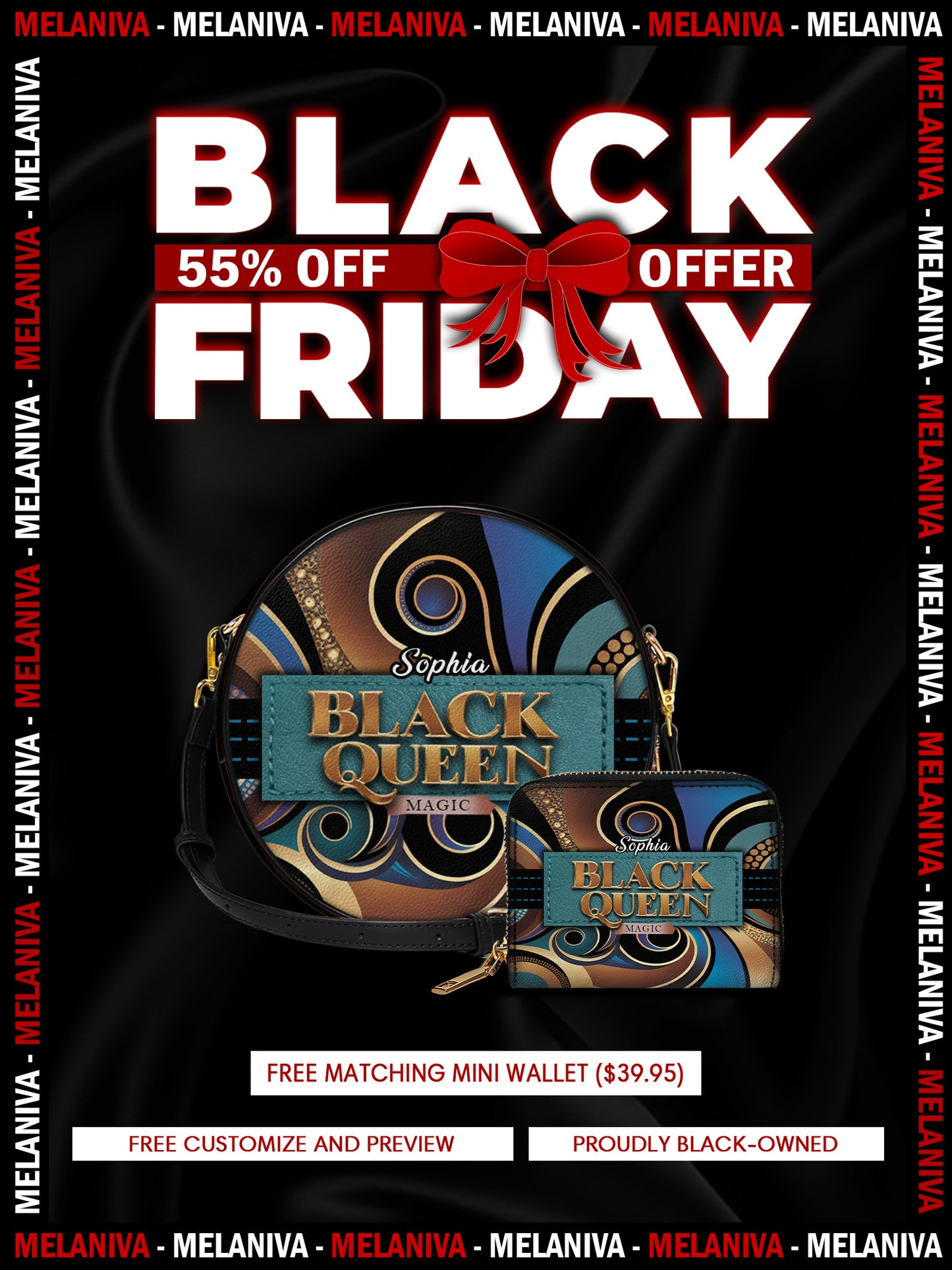 Melaniva “Royal Essence” Leather Circle Crossbag Deal