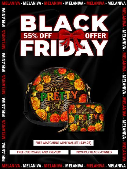 Melaniva “Pretty Dope” Leather Circle Crossbag Deal