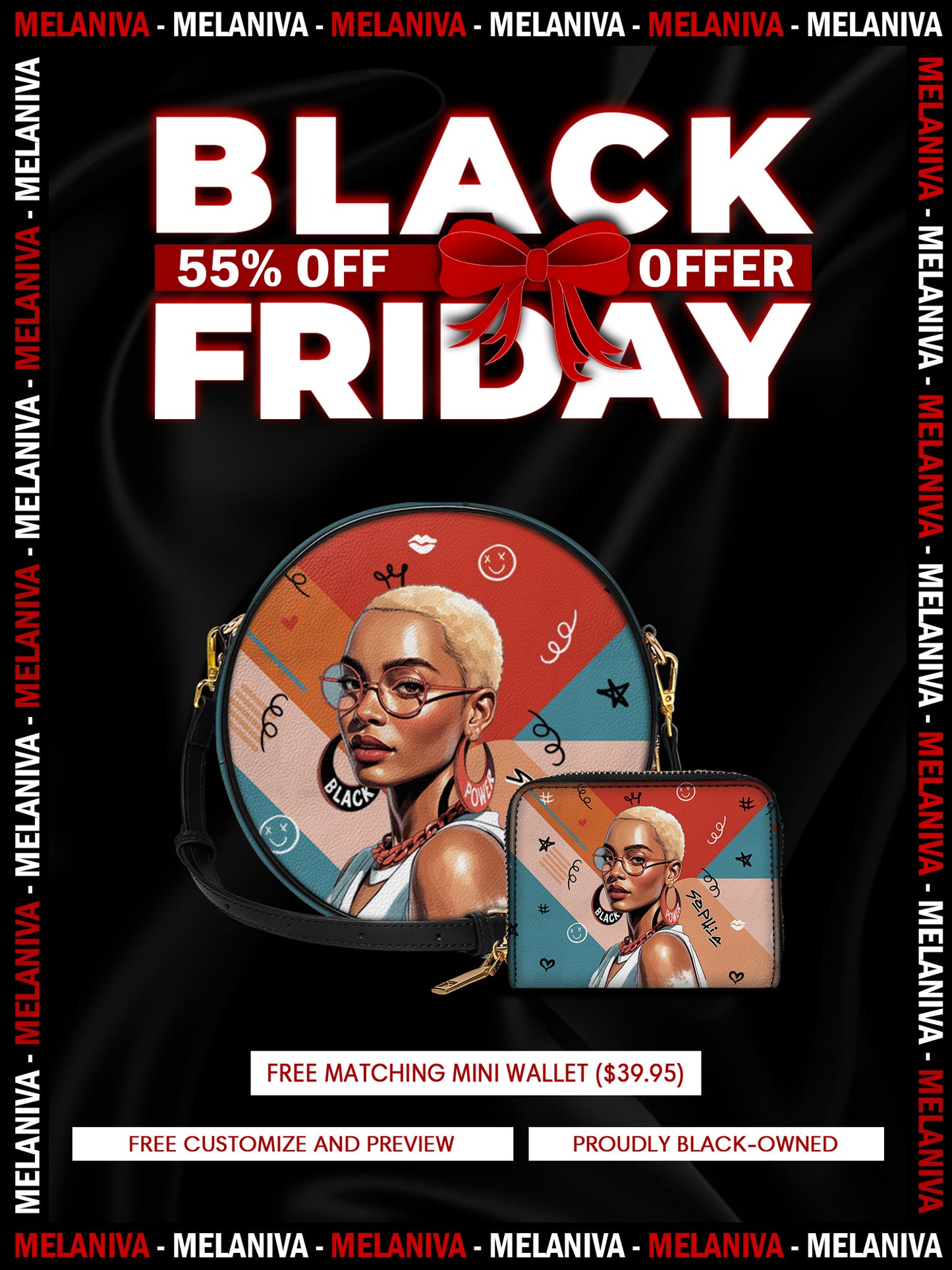 Melaniva "Your Vibe" Leather Circle Crossbag Deal