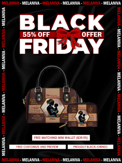 Melaniva Mother’s Essence Luxury Leather Mini Satchel Deal