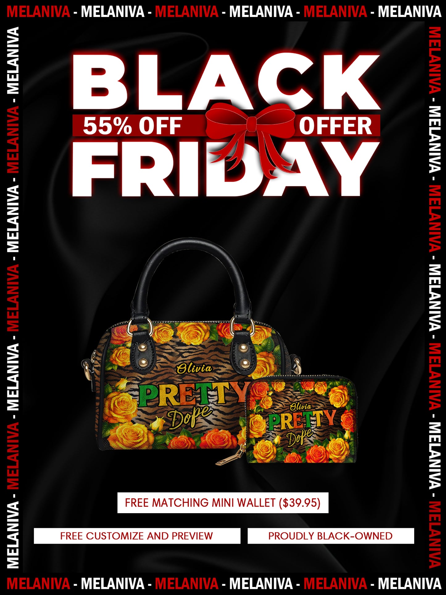 Melaniva “Pretty Dope” Leather Mini Satchel Deal