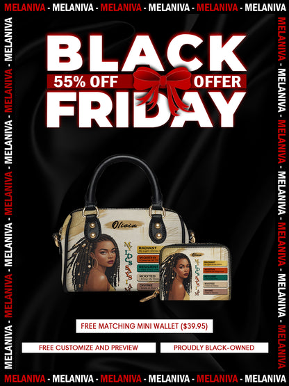 Melaniva “The Power of I Am” Leather Mini Satchel Deal