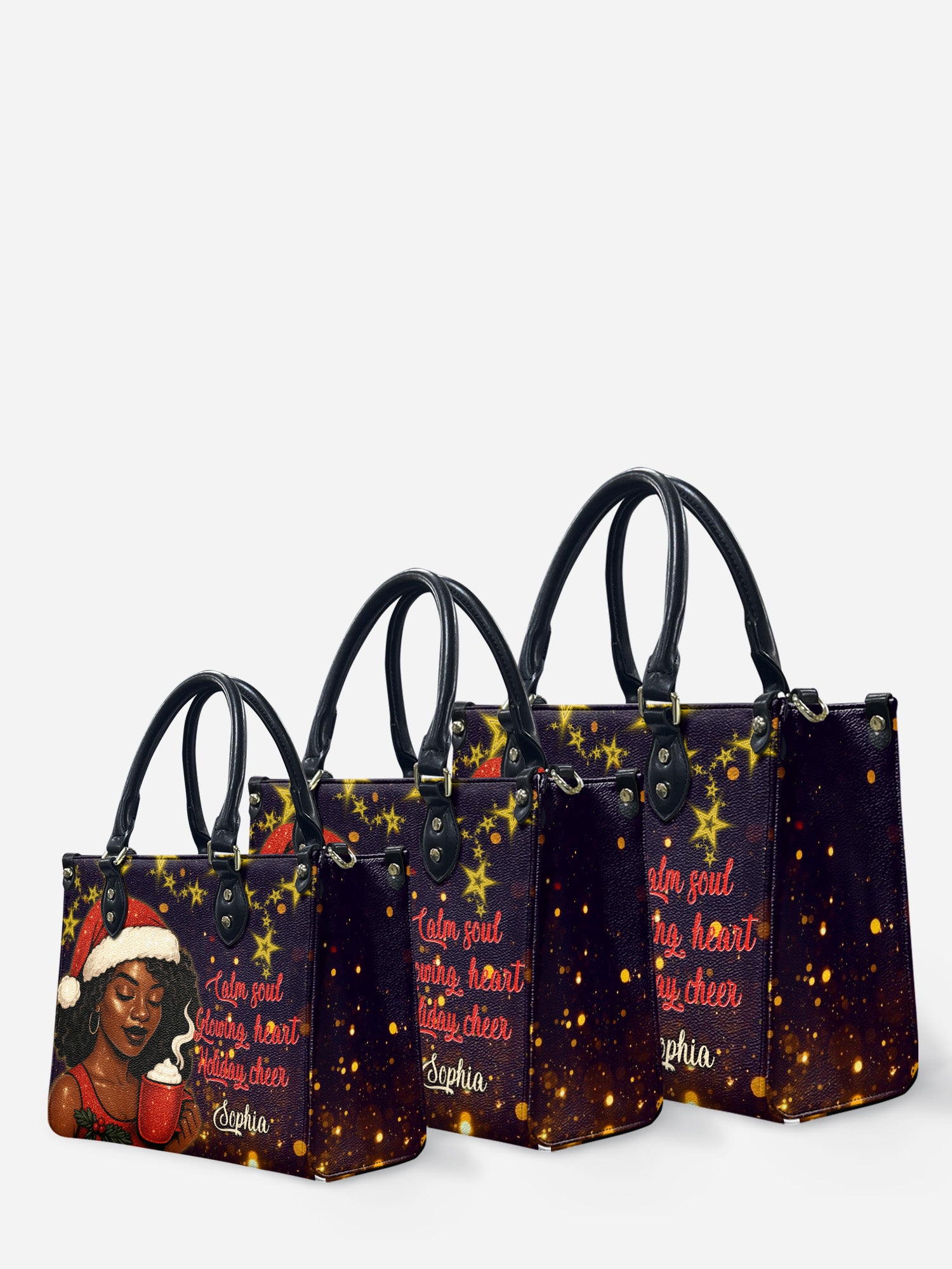 Melaniva Peaceful Christmas Leather Handbag Deal - Melaniva