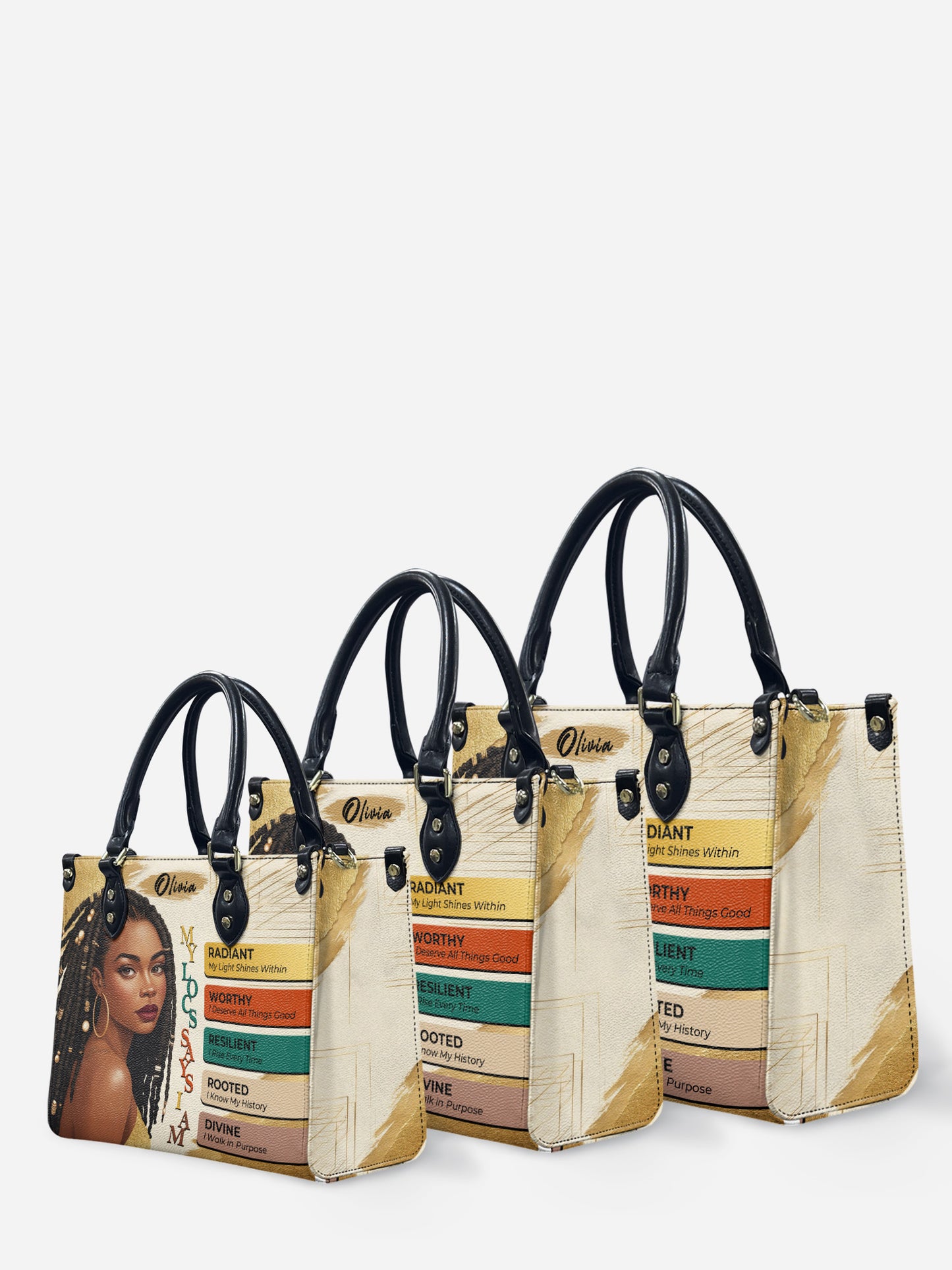 Melaniva “The Power of I Am” Leather Handbag Deal