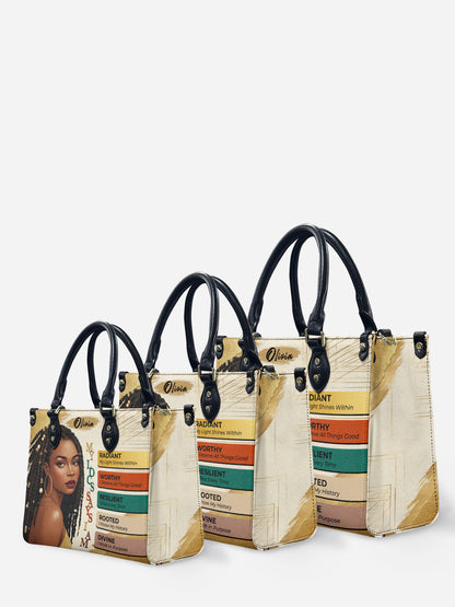 Melaniva “The Power of I Am” Leather Handbag Deal