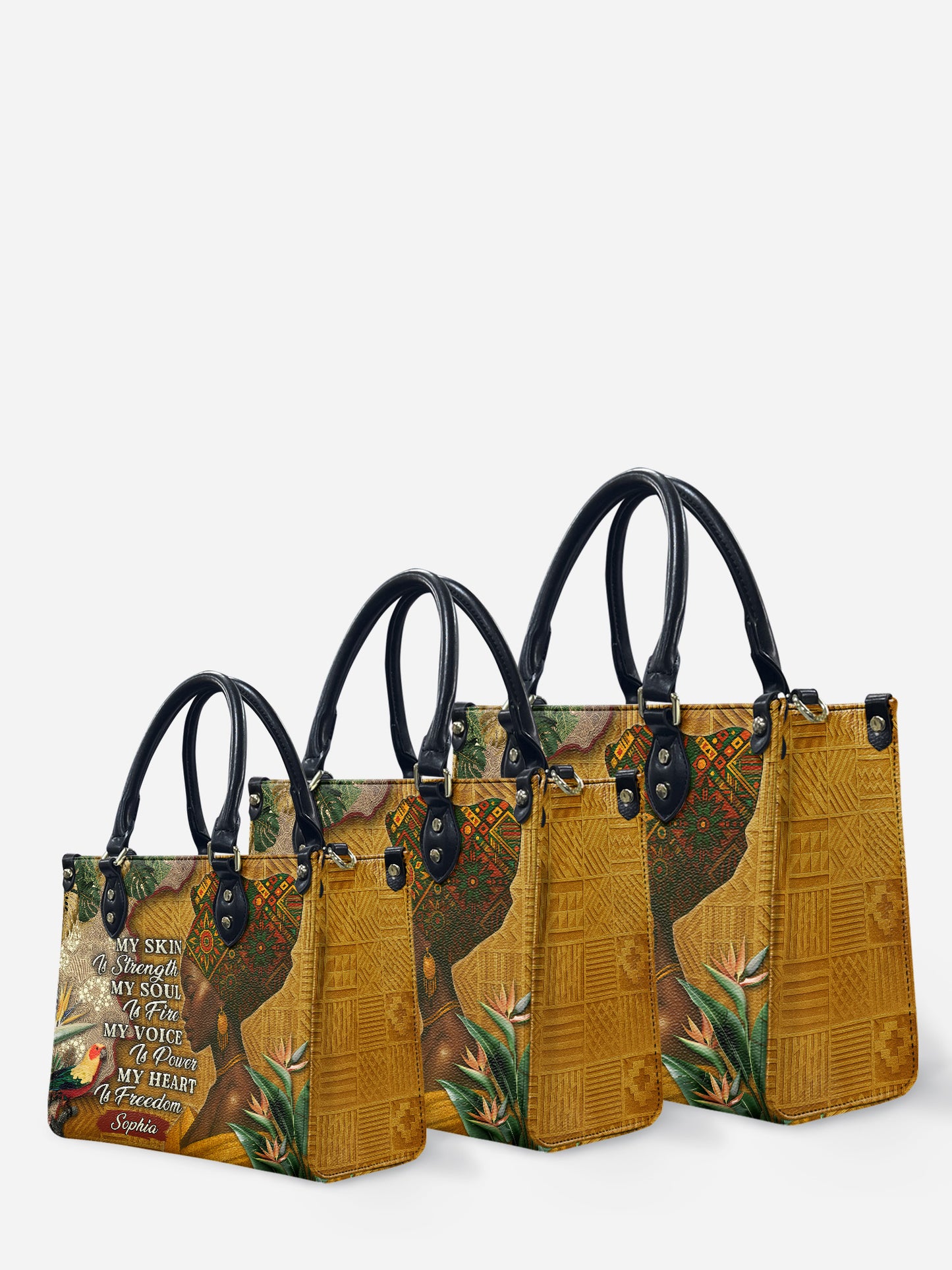 Melaniva Tropical Spirit Leather Handbag Deal