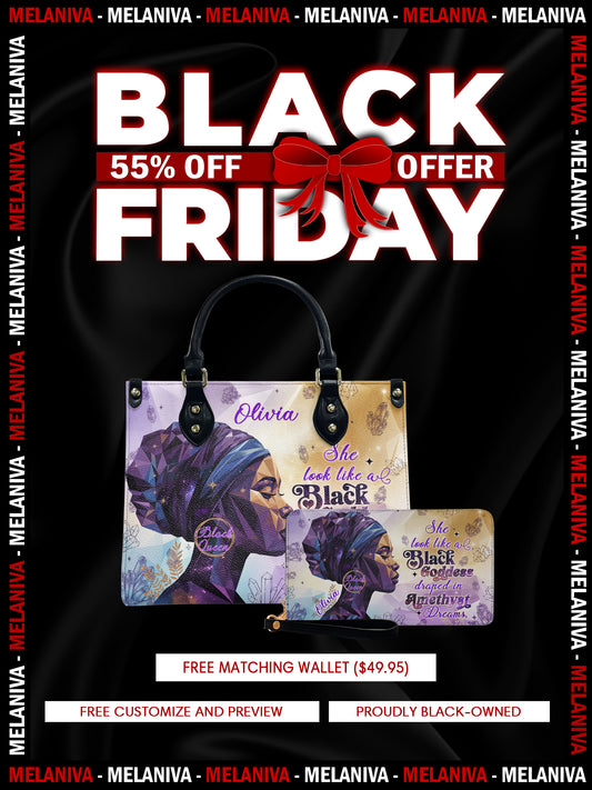 Melaniva "Amethyst Dreams" Leather Handbag Deal