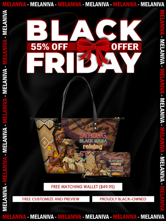 Melaniva "Black Queen & Princess" Leather Totebag Deal