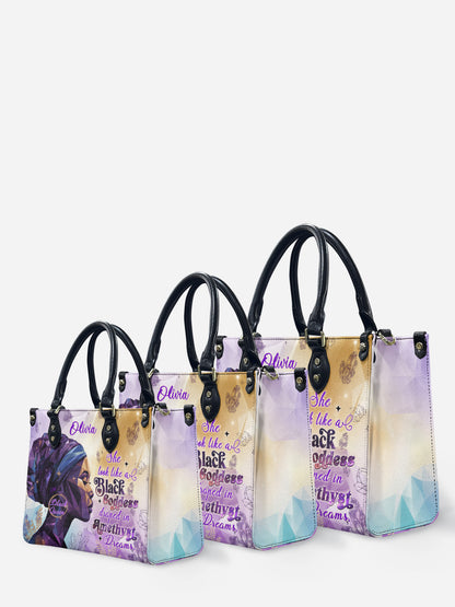 Melaniva "Amethyst Dreams" Leather Handbag Deal