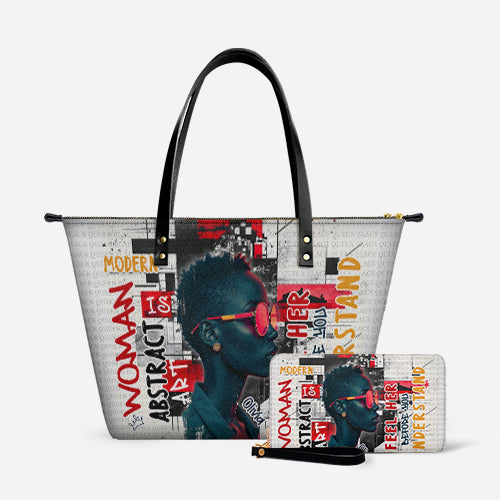Melaniva Graffiti Art Purse Afrocentric Abstract Woman Totebag Deal